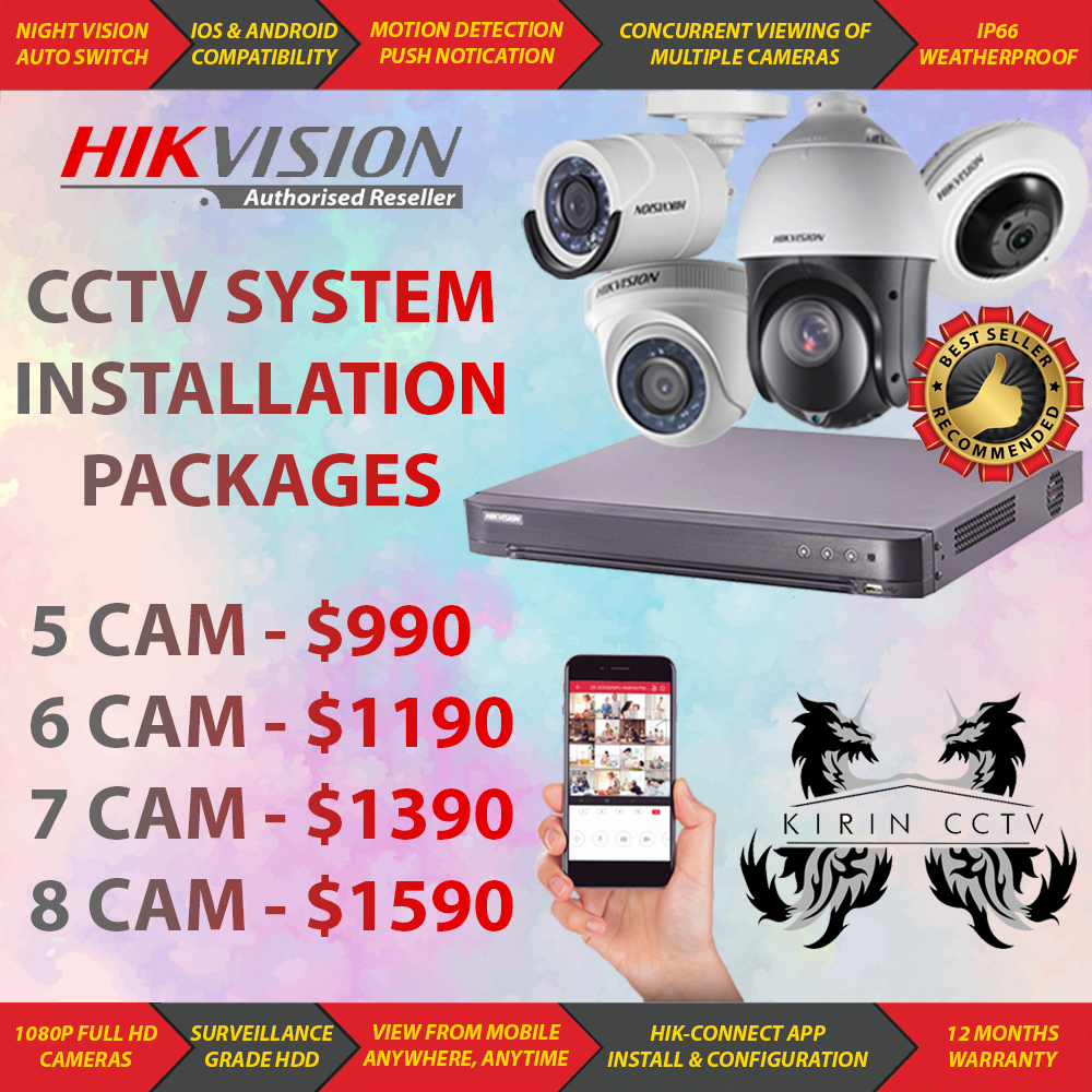 Hik CCTV (5-8 Cams)